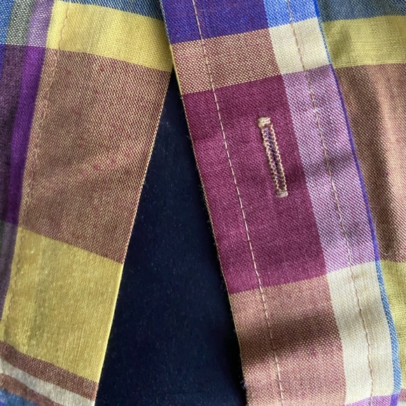 Wedgefield Plaid Button Down Short Sleeve Shirt (Size:Large, Color:Multi) - Picture 4 of 5